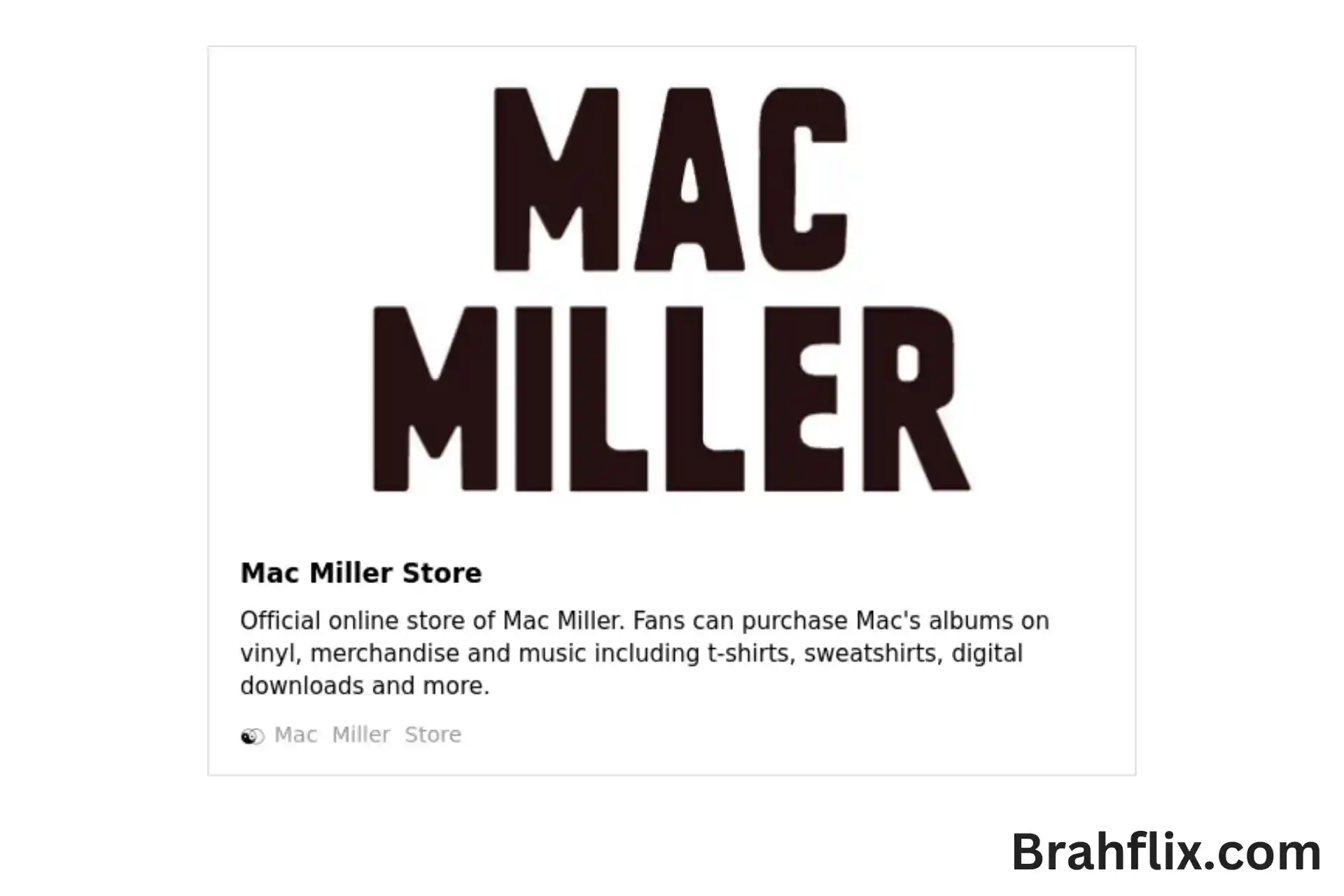 Mac Miller Store