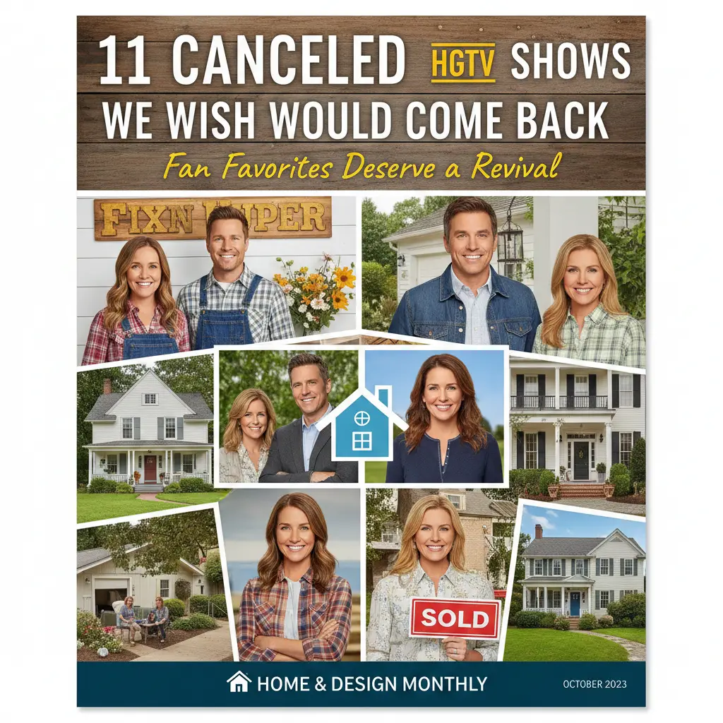 11 Cancelled HGTV Shows We Wish Would Come Back: Fan Favorites Deserve a Revival