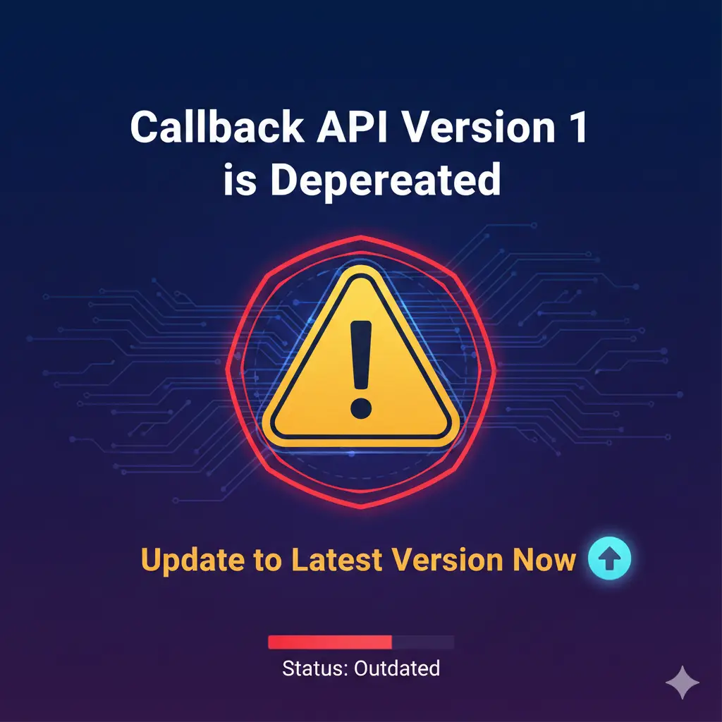 Callback API Version 1 is Deprecated: Update to Latest Version Now