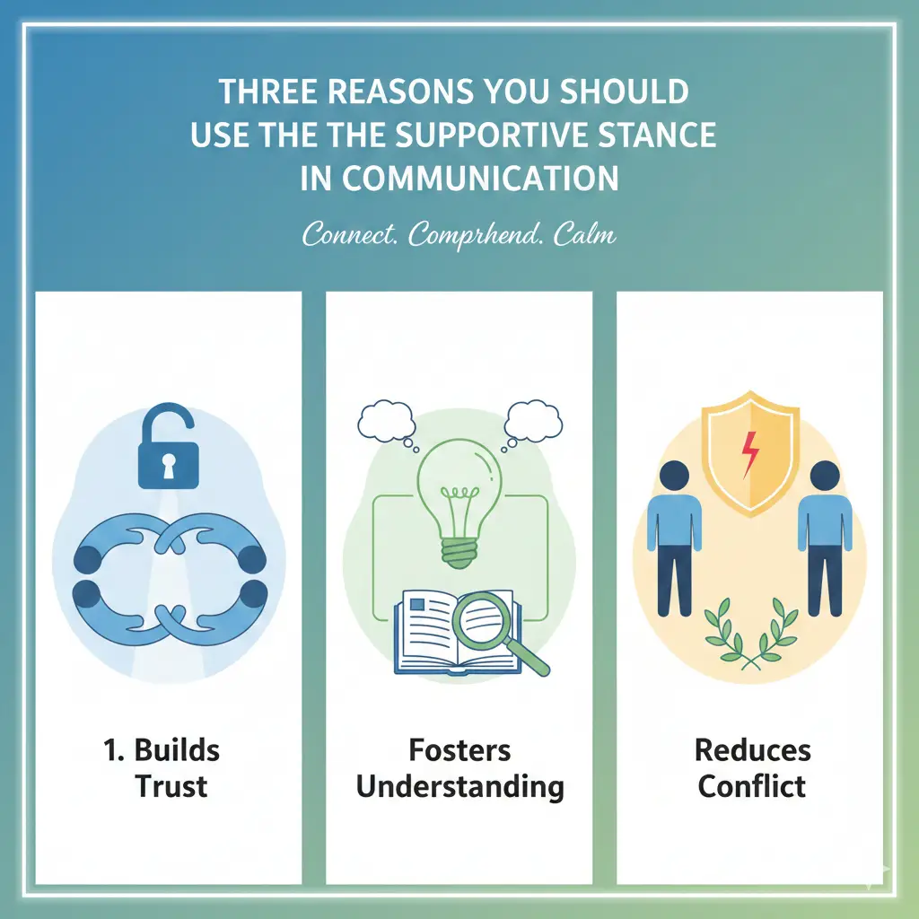 Describe Three Reasons You Should Use The Supportive Stance in Communication