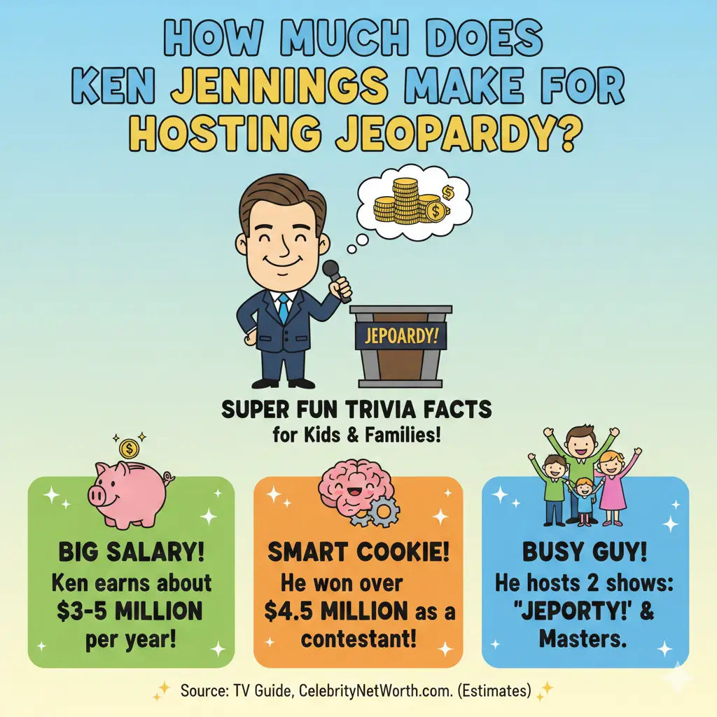 How Much Does Ken Jennings Make For Hosting Jeopardy? Super Fun Trivia Facts for Kids & Families