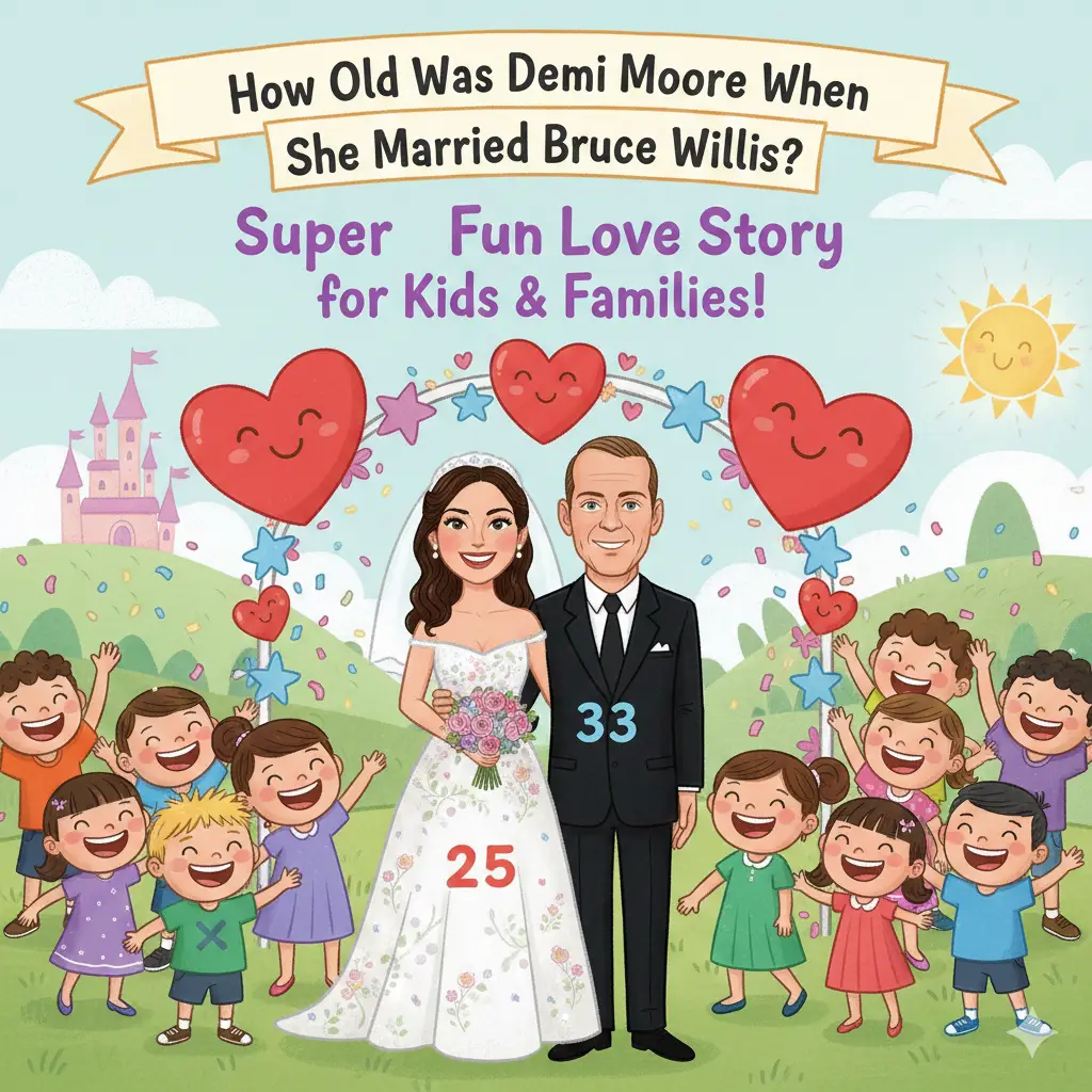 How Old Was Demi Moore When She Married Bruce Willis? Super Fun Love Story for Kids & Families