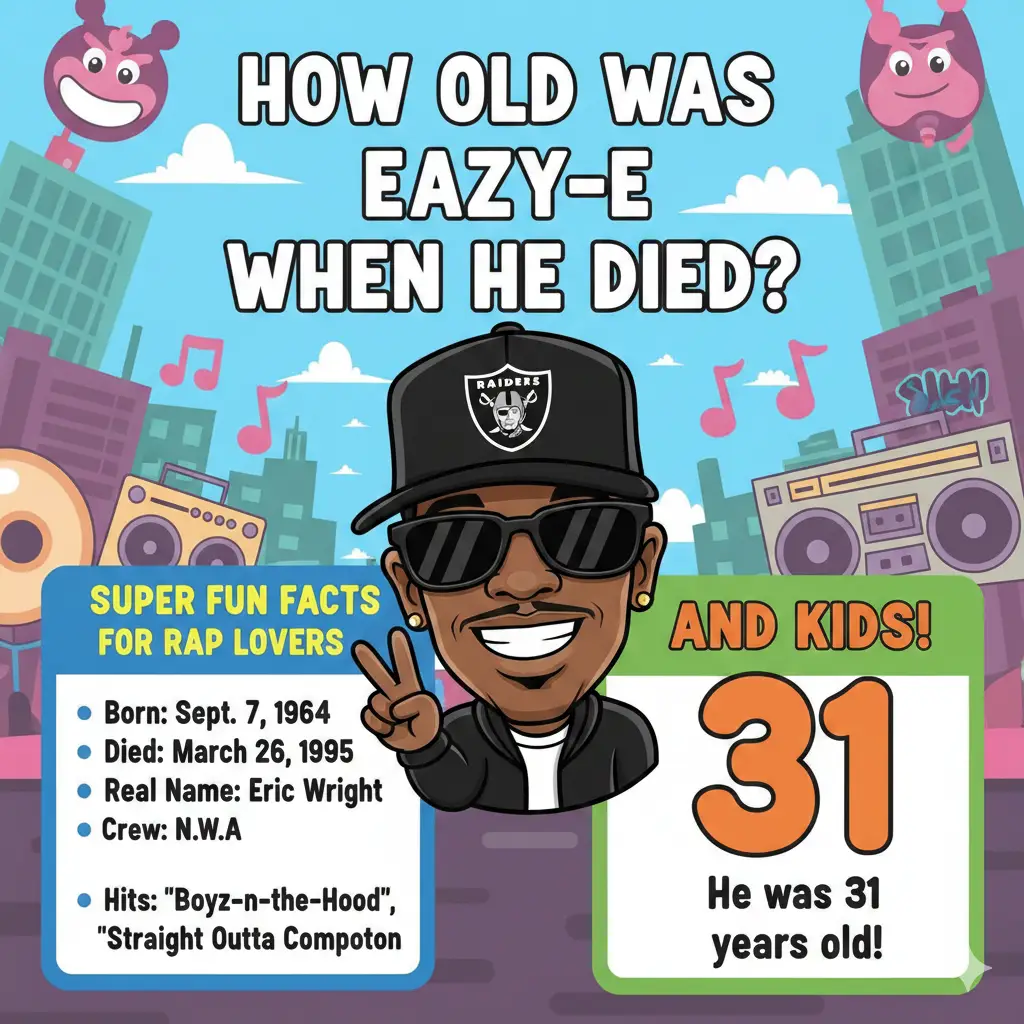 How Old Was Eazy-e When He Died? Super Fun Facts for Rap Lovers and Kids