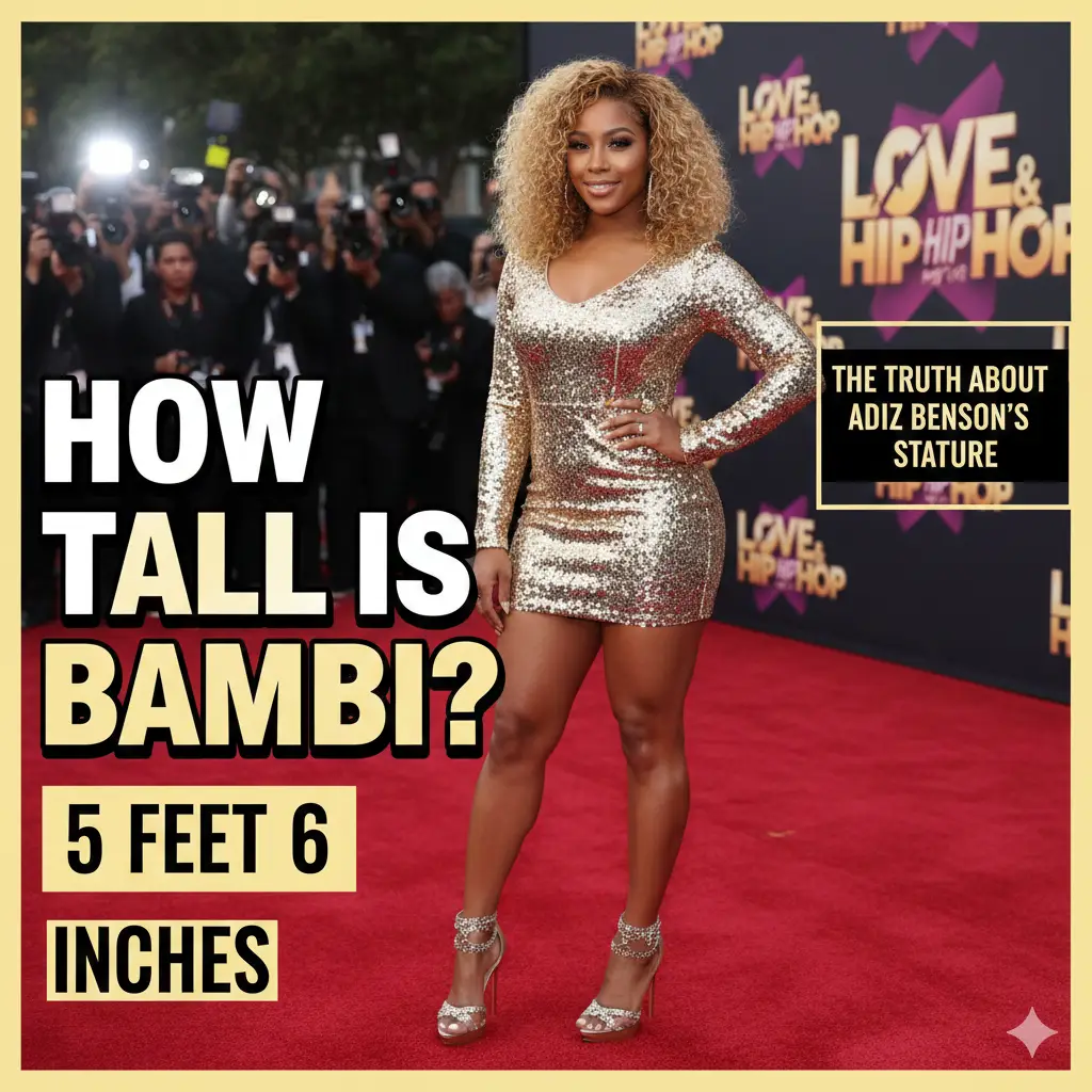 How Tall is Bambi from Love & Hip Hop? The Truth Behind Adiz Benson's Stature