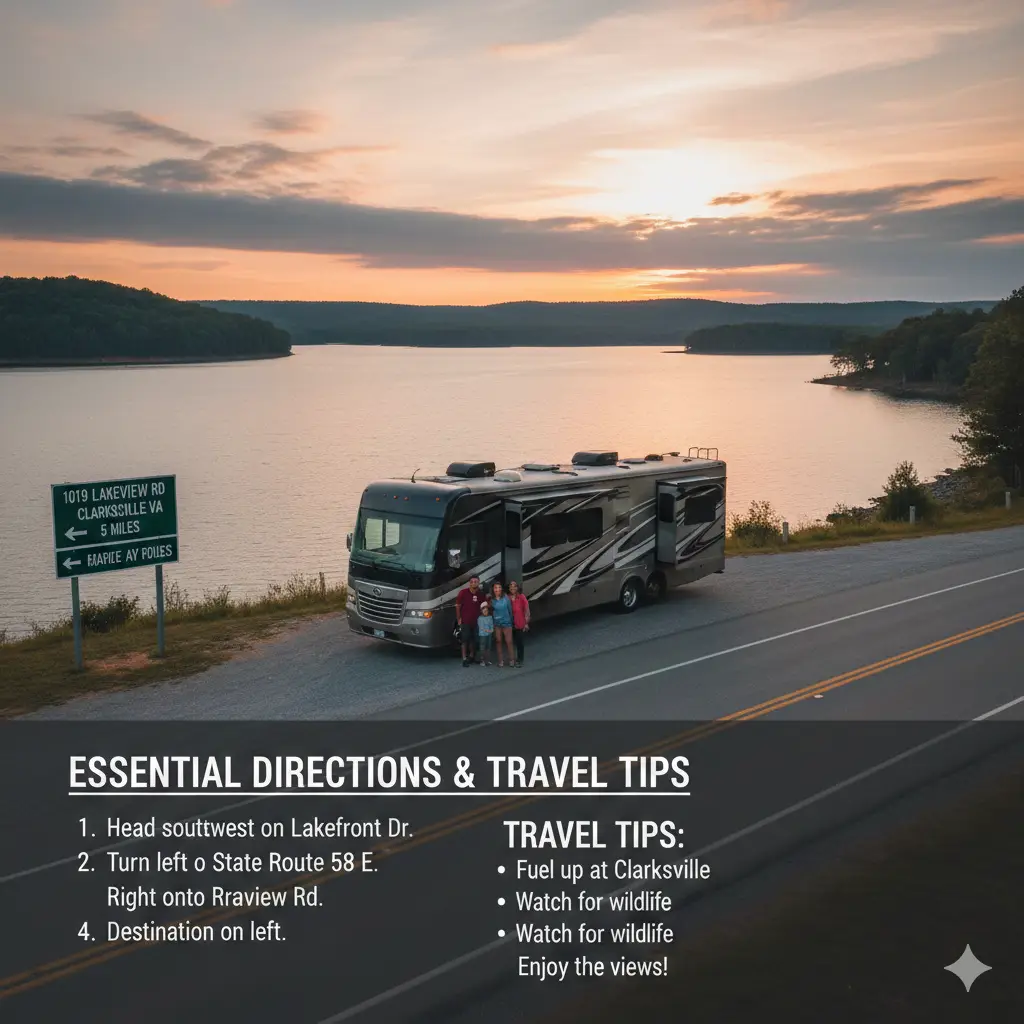 Navigating from Lakeside RV Park to 1019 Lakeview Rd Clarksville VA: Essential Directions and Travel Tips