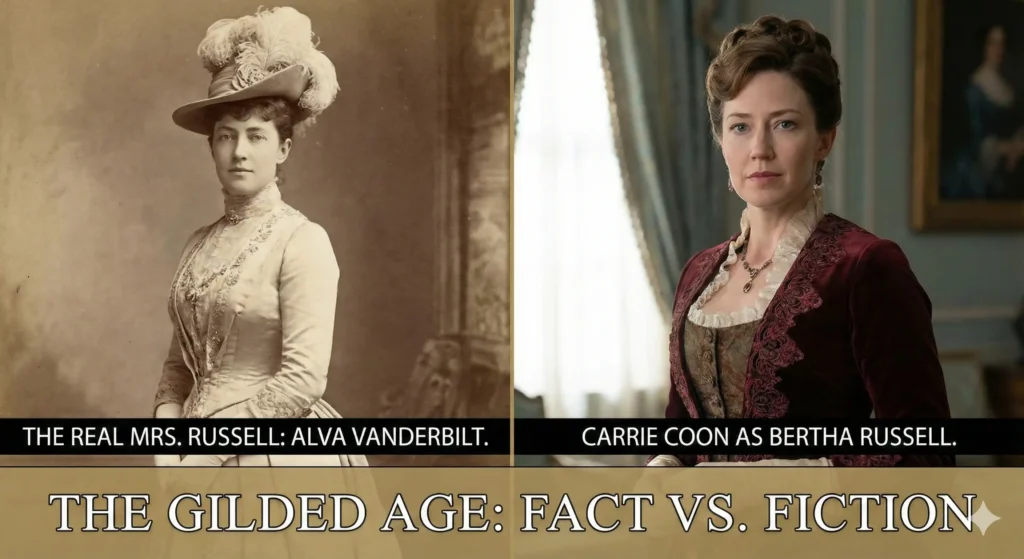 Who Is Mrs Russell in The Gilded Age Based On? The Real Socialite Behind Bertha's Ambition