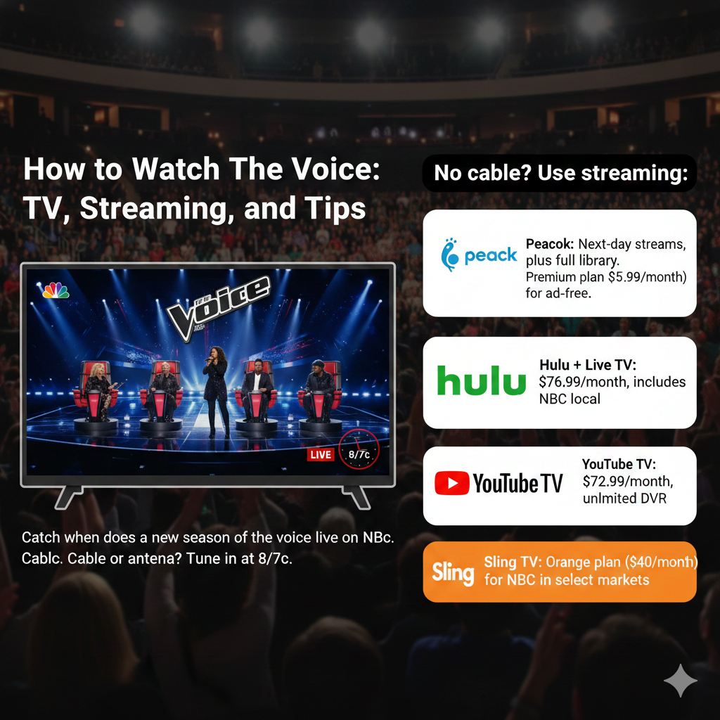 How to Watch The Voice: TV, Streaming, and Tips