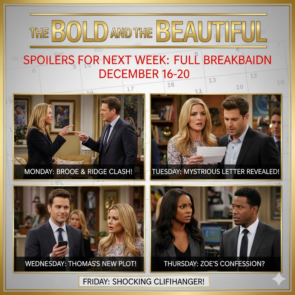 The Bold and the Beautiful Spoilers for Next Week: Full Breakdown, December 16-20
