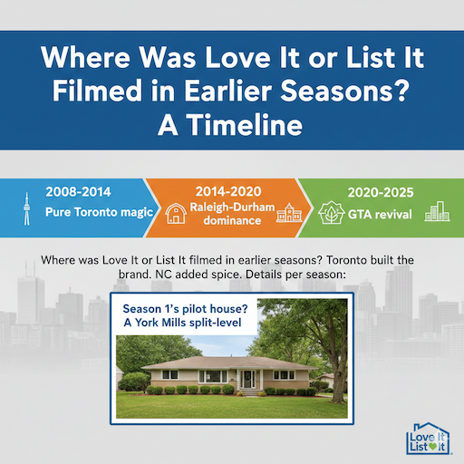 Where Was Love It or List It Filmed in Earlier Seasons? A Timeline