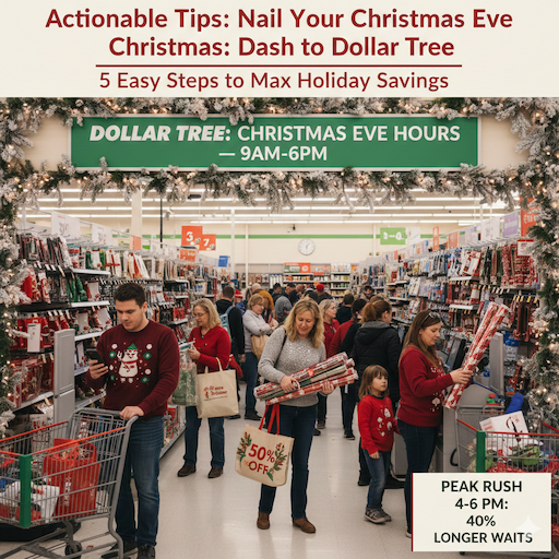 Actionable Tips: Nail Your Christmas Eve Dash to Dollar Tree