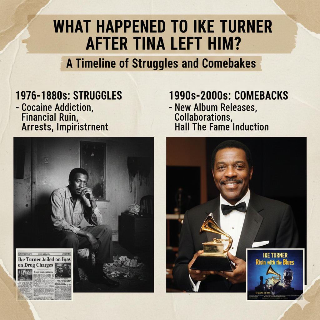 What Happened to Ike Turner After Tina Left Him? A Timeline of Struggles and Comebacks