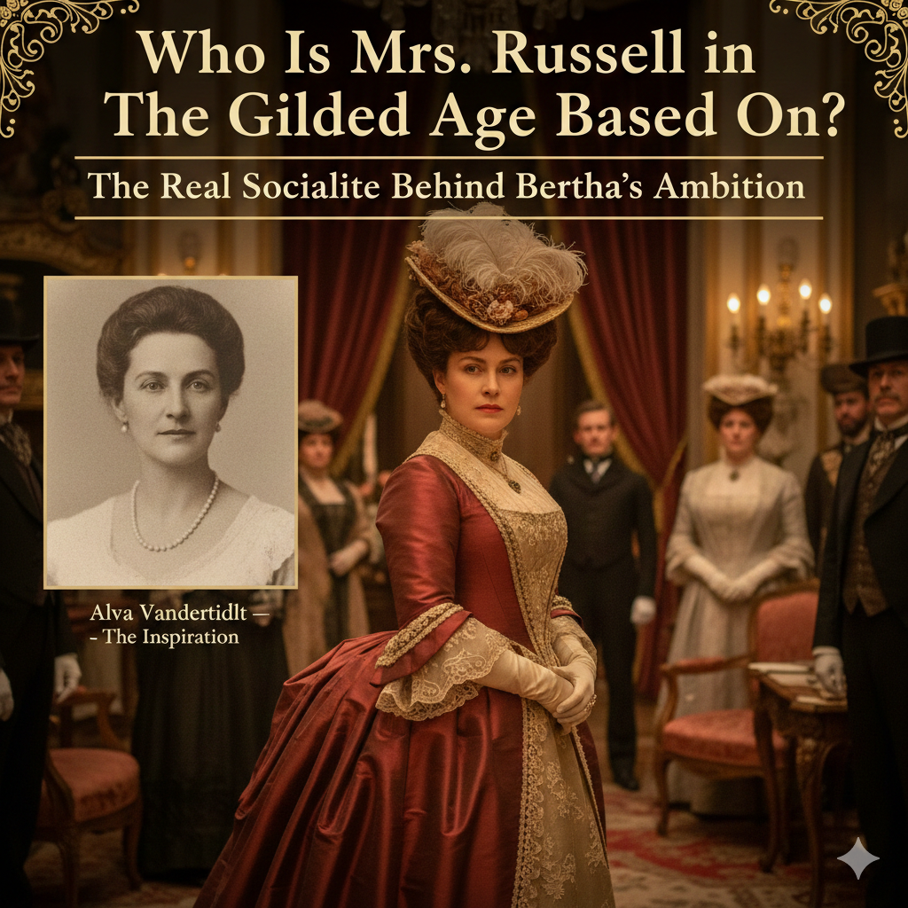 Who Is Mrs Russell in The Gilded Age Based On? The Real Socialite Behind Bertha's Ambition