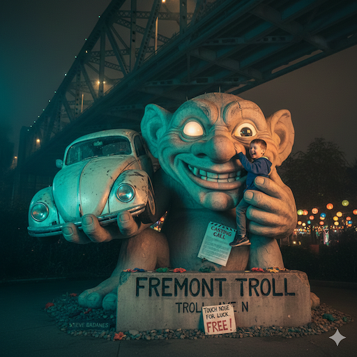 Fremont Troll: The Creepy Cute Cameo