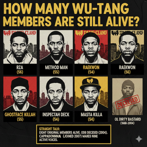 How Many Wu-Tang Members Are Still Alive? Breaking Down the Original Lineup