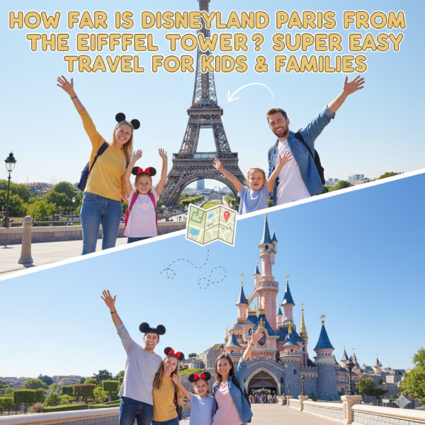 How Far iIs Disneyland Paris From The Eiffel Tower? Super Easy Travel Fun for Kids & Families