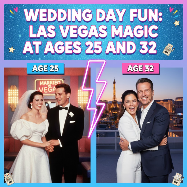 Wedding Day Fun: Las Vegas Magic at Ages 25 and 32