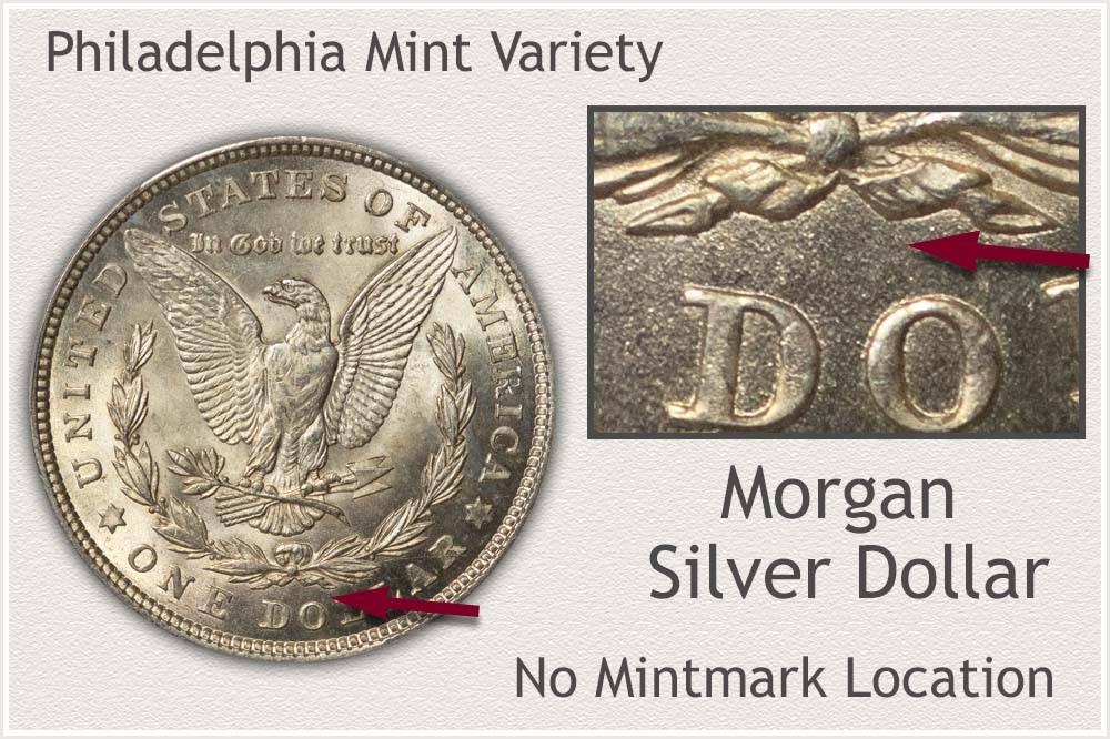 Where Is The Mint Mark On A 1890 Silver Dollar Exactly