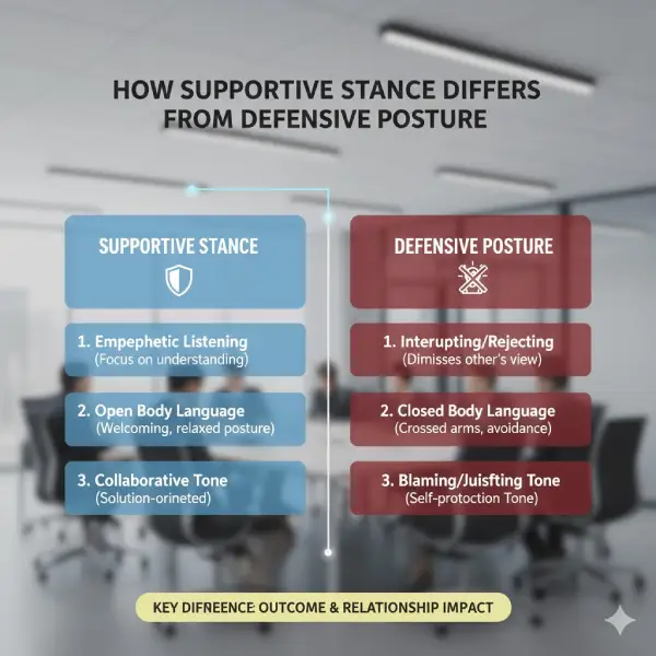 How Supportive Stance Differs from Defensive Posture