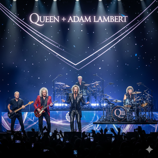 Current Members of Queen in 2025 – Queen + Adam Lambert Era