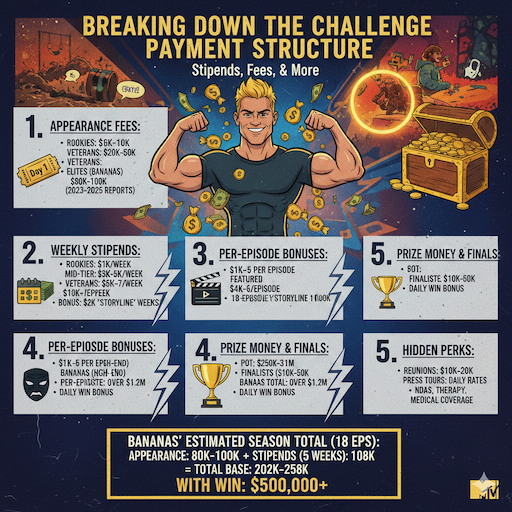 How Much Does Johnny Bananas Get Paid Per Episode? The Numbers Crunch