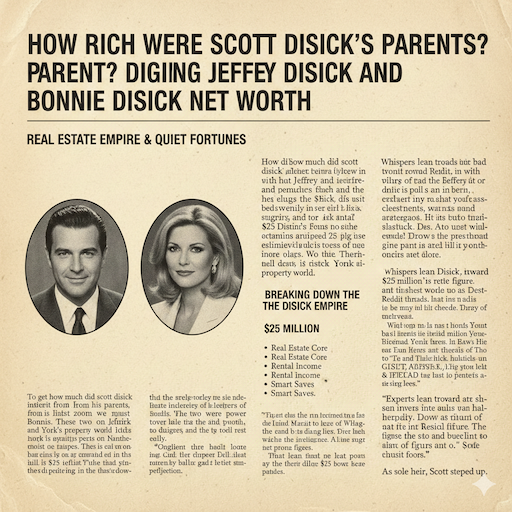How Rich Were Scott Disick’s Parents? Digging into Jeffrey Disick and Bonnie Disick Net Worth
