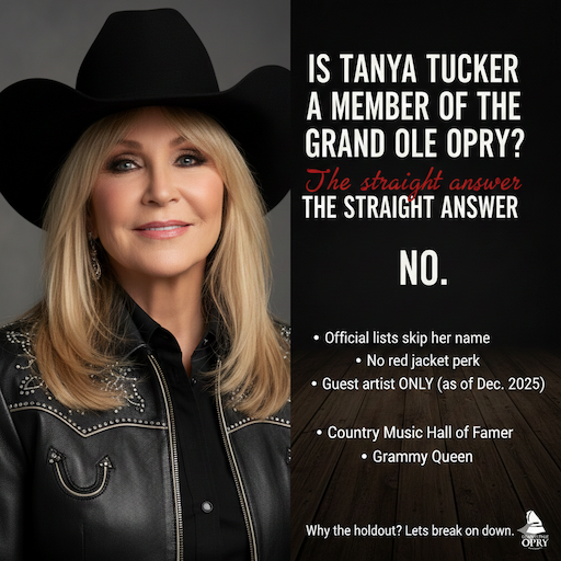 Is Tanya Tucker a Member of the Grand Ole Opry? The Straight Answer