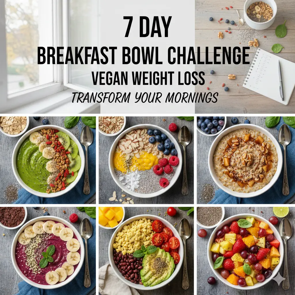 7 Day Breakfast Bowl Challenge for Vegan Weight Loss: Transform Your Mornings