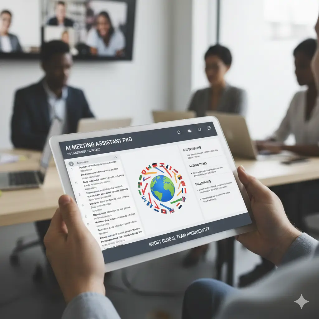 AI Note Taker for Online Meetings with 35 Language Support: Boost Your Global Team Productivity