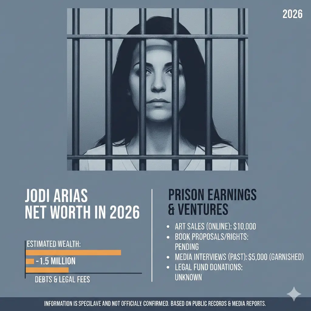Jodi Arias Net Worth in 2026: Exploring Her Financial Status and Prison Earnings