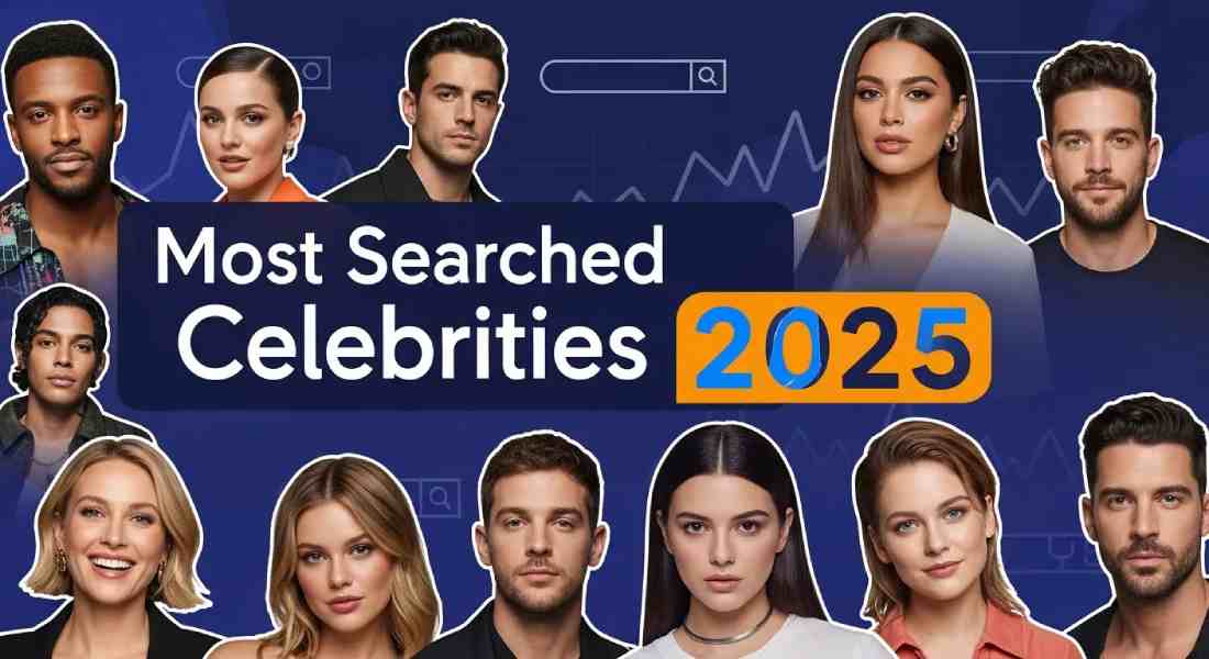 Most searched celebrities on Google